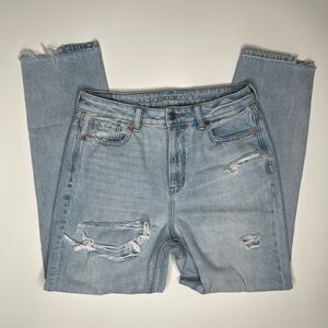 American Eagle Light Blue Distressed Women's Jeans size 4 regular